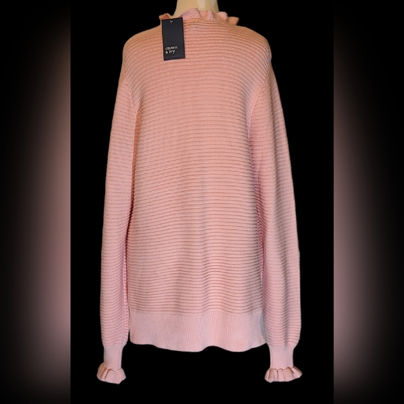 NWT Crown & Ivy size XL pink sweater - Picture 3 of 7